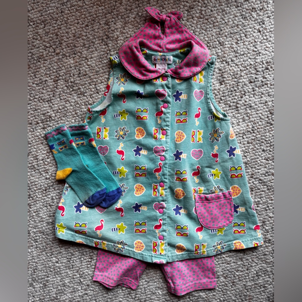 Gymboree Girls Darling Short Set XXL (age6-7)